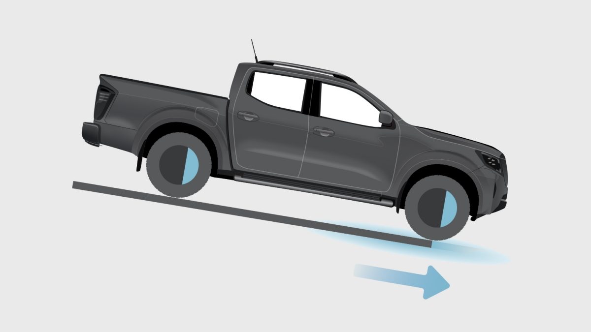 Nissan Frontier 2024 cuenta con Asistente de Descenso en Pendientes