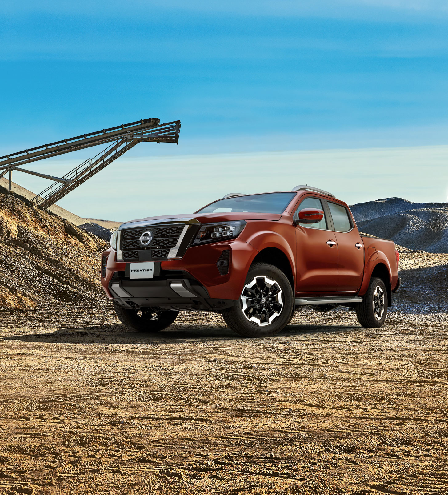 Asombble with the outer design of Nissan Frontier 2024 and drives your pro mode